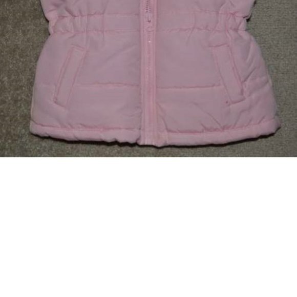 *Princess Jacket sz 3T Disney Pink Hooded Quilted Winter Snow Zip Up Lined Girls - Picture 3 of 5